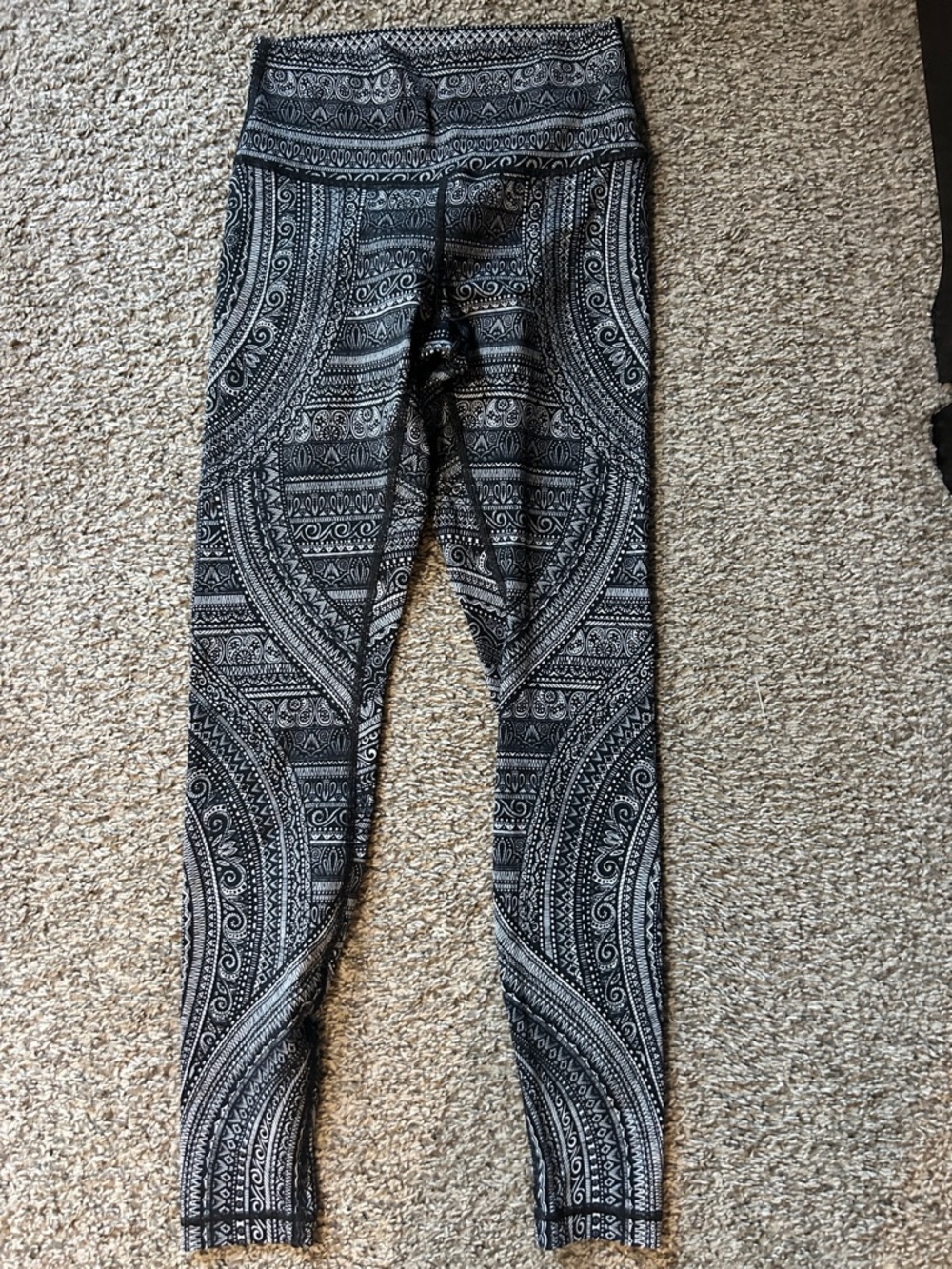 lululemon athletica Black & White Patterned Leggings